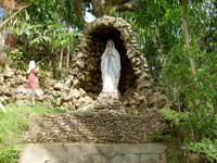 A grotto where the religious can visit.