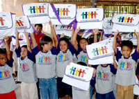 GK Sooc kids benefit from tarpaulin recycling 