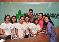 Jon and Roxanne with the OPMC Staff at SM City Office.