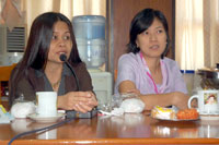 Aileen Macapili and Judy Oaing.