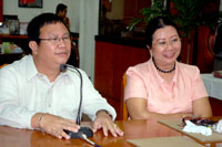 Eric Otayde- PIO, OIC Provincial Administrator and Margie Gadian-PIA.