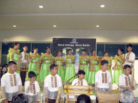 The Maasin Bamboo Ensmble plays in Davao.