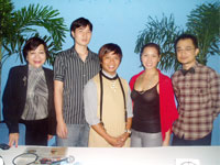 Arlette Ledesma, Allan Tan, Puey Quinones, Carmina Sanchez and Melvin Mojica.