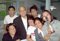 Standard Insurance Bacolod staff Jo Teovisio, Ian Panase, Elena Raquin, Gerber Filoteo, Mary Ann Cabillos and Normy Fornete with Atty Wilfredo Reyes.