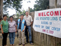 Barangay Captaing Quirino Catamin, Mildred Caballero, Lion Mark Mansueto and Dave Jamora.
