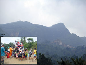 A huge portion of this mountain in Tubungan, Iloilo