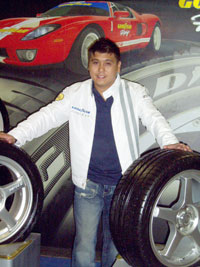Jeff Borja, International Race Car Driver. He was the speaker during the Women with Drive at SM City Iloilo