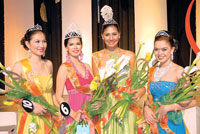 Ms Silka Iloilo Angelie Goling and her court.