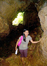 Caving at Maanghit in Barangay Sarapan.