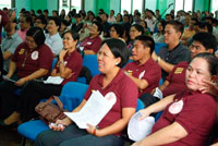 Steering committee members Grace Daquin, Joann Natuel, Minnie Chan, Diego Malones, Romeo Lorenzo and Lida Solano.