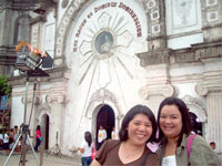 Your Twilighter Mini and Dolores Epacta with the San Guillermo Church at the background as a teleserye is being shot on location with Tonton Gutierrez and Bea Alonso.