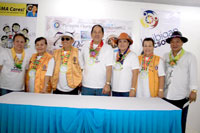 PCSO Chairman Sergio Valencia, center with Vice Gov. Cadiao PCSO Board of Director Hon. Ray Roquero (extreme right).