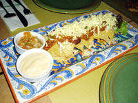 Beef and Beans Nachos.