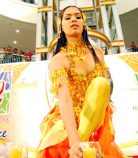 Angelie during the talent competition.