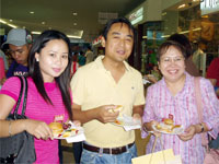 Candy Hechanova, Allen Espano and Cora Dureza.