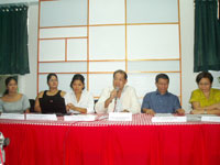 During the press launching of Cosmopolitan-Somo. Sarah Dychangco-Gothing, Shelah Dychangco, Kate Dychangco-Anzani, Oly Dychangco, Jr., Atty. Alejandro Somo and Sylvia Somo.