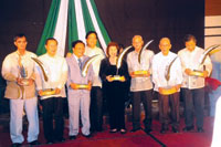 NPC Stalwarts Edgar Cadagat, Pert Toga, Primo Esleyer, Festival Director Eli Tajanlangit, Ninfa Leonardia, Ely delos Santos, Rolly Espina & Mode Sa-onoy