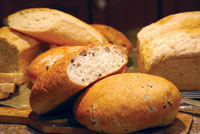 An assortment of healthy breads.