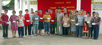 The senior citizens with Vice Mayor Jed Mabilog and Buntatala barangay officials.