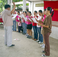 Induction of the PTA officers.