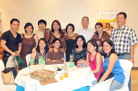 (Sitting) Emily Lacson, Reena Pena, Mitzi Tongoy, Ann Colmenares, Lea Bautista; (Standing) The Company’s Jay Marquez, Melanie Sabino, Moy Ortiz, Cecile Reynoso, Annie Quintos-Uy, Dodong Bascon, Sweet Plantado, Eddie Boy Montelibano