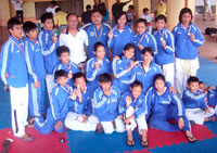 FCC Taekwondo team with Adam Jesus Bering.