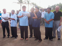 Dr. Expedito Señeres, Rev. Elias Egida, Pastor Arthur Barbasa, Rev. Bonifacio Odiaman, Pastor Joshua Soneta, Rev. Jerry Lamasan and Atty. Mariano Dioso.