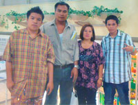 Fave Kirk, Luis, Cherrie and Fritz Alwin Lebrillo.