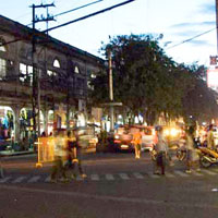 The intersection of Iznart, Calle Real and Ledesma Streets.