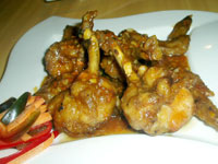 Chicken Lollipops and Wings.