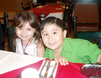 Missy with SM Little Stars Iloilo winner Armel Villanis.