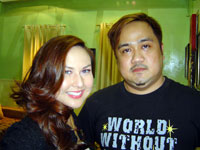 John with Primera Salon partner Rosanna Ng-Jamora.