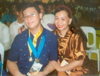 John David de Guzman and mother Dr. Annabelle de Guzman.