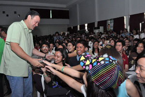 Students from University of the Philippines in the Visayas