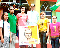 The Lagos family of Duenas. From left are Faith, Franklin, Ruth Joy, Rev. Ramon Lagos Jr., Joy and Nazaria “Charie.”