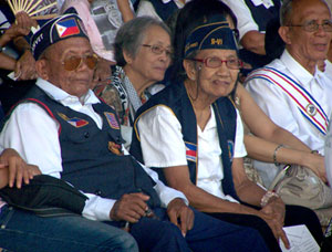 Ilonggo World War II veterans gathered at the Iloilo Freedom Grandstand