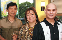 The woman and men behind Caper Berry - Eli & Socorro Haresco and Ador Apuan.