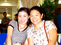 Gigi Sy, Amigo Plaza Mall supervisor and Pia Uygongco, executive director of UFI.