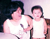 Pacita with son Renz.