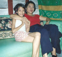 Gina with daughter Dessa.