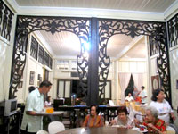 The wooden filigree carvings of The Concepcion Chalet.