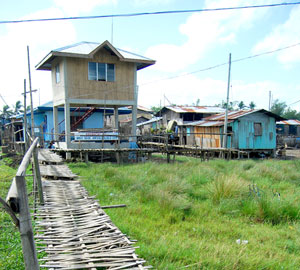 Occupants of untitled residential public lands, like the above photo in Brgy. Sooc, Arevalo, can now have the chance to have their occupied land titled in their names with the implementation of Republic Act No. 10023