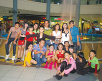 The contestants with Jun Cortel of JPC Productions (6th from left, standing).