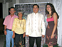 Engr. Nilo Hinojales of Ajuy LGU, Dr. Jurgene Primavera, Mayor Jed Patrick Mabilog and Natalie Jaworska of ZSL.