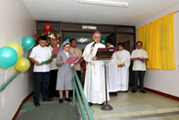 SPHI Administrator, Sr. Ma. Linda N. Tanalgo, SPC with Archbishop Angel Lagdameo, DD, who presided the Mass and the Blessing and Re-Dedication of the CADMA Building.