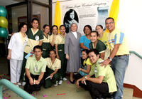 Sr. Mary Hazel Tabada, SPC, Director for Nursing Service with the Hospital Nursing staff.