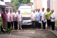 Dr. Nilo Delfin, FCU VP-Administration; Samuel Felasol, vice chairman, BOT; Dr. Expedito Señeres, FCU president; Rev. Eliseo Fantilaga, BOT secretary; Jessie Contreras, hospital administrator; Atty. Mariano Dioso, BOT chairman; Rev. Judson Hubilla, Sr., CPBC general secretary; Remulo Legada, Dr. Danilo Pamplona, Dr. Rebecca Basiliano, and Remedios Vingno, BOT members.