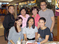 Some members of the photo exhibit working committee after their meeting a Figaro. Standing are Pauline Gorriceta-Banusing, Claire Jarantilla Gabayeron, Dr. Christine Tormon-Nufable and Eric de los Santos. Seated are Trisha White-Yanoc, Stella Divinagracia-Gonzales and Mae Chua.