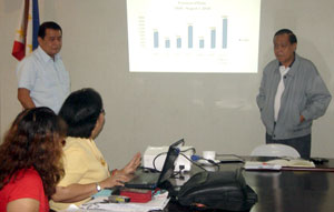 Iloilo Gov. Arthur Defensor Sr. (right) and Provincial Administrator Raul Banias