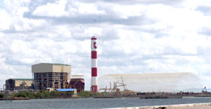 Residents of villages adjacent to the coal-fired power plant of the Panay Energy Development Corp. and Global Business Power Corp. in La Paz district, Iloilo City